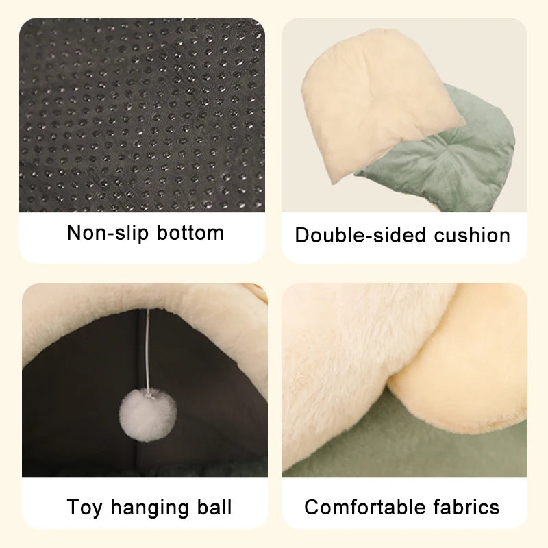 Deep Sleep Cat Bed – Foldable Removable Washable Design
