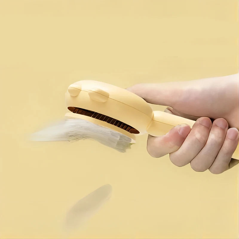 Pet Brush One Button Cleaning Brush Magic Beauty Cat Hair