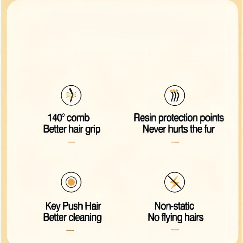 Pet Brush One Button Cleaning Brush Magic Beauty Cat Hair