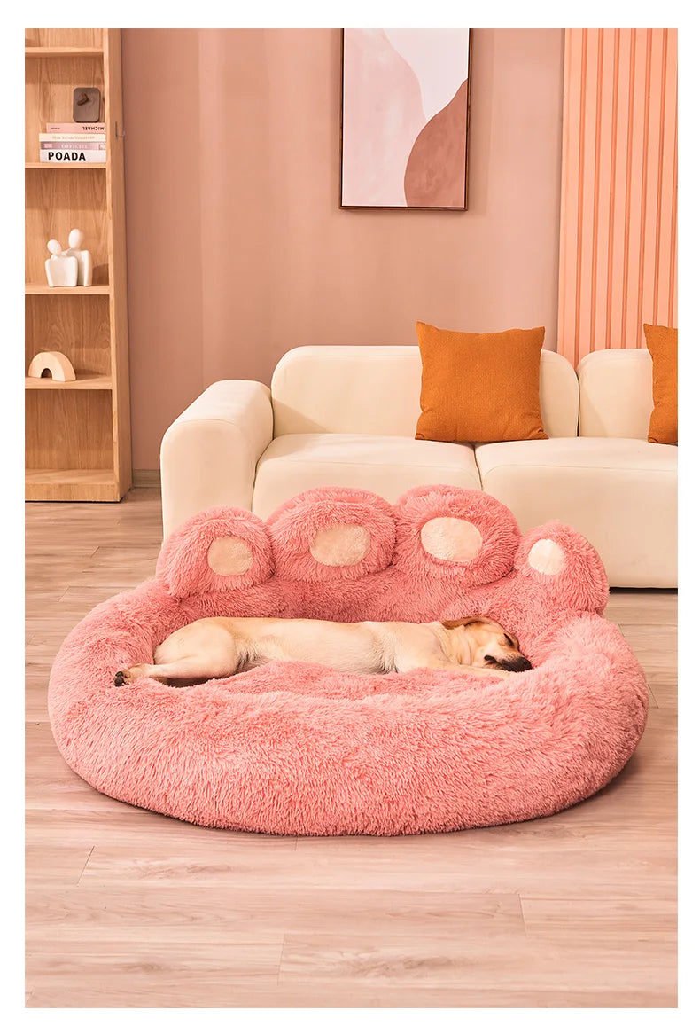 Pet Fluffy Large Dog Bed Sofa – Comfortable and Breathable Kennel Mat