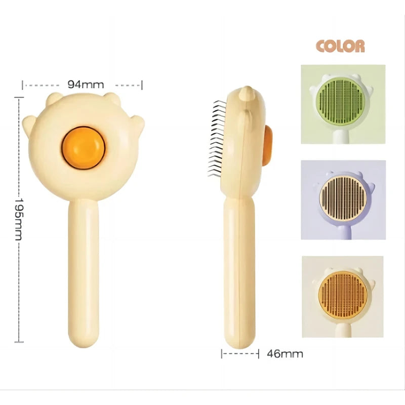 Pet Brush One Button Cleaning Brush Magic Beauty Cat Hair