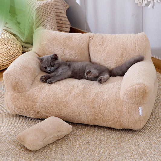 Detachable Washable Pet Sofa – Soft Comfortable Couch for Cats and Dogs