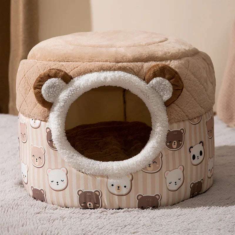 Enclosed Winter Cat Bed