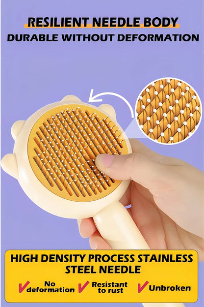 Pet Brush One Button Cleaning Brush Magic Beauty Cat Hair