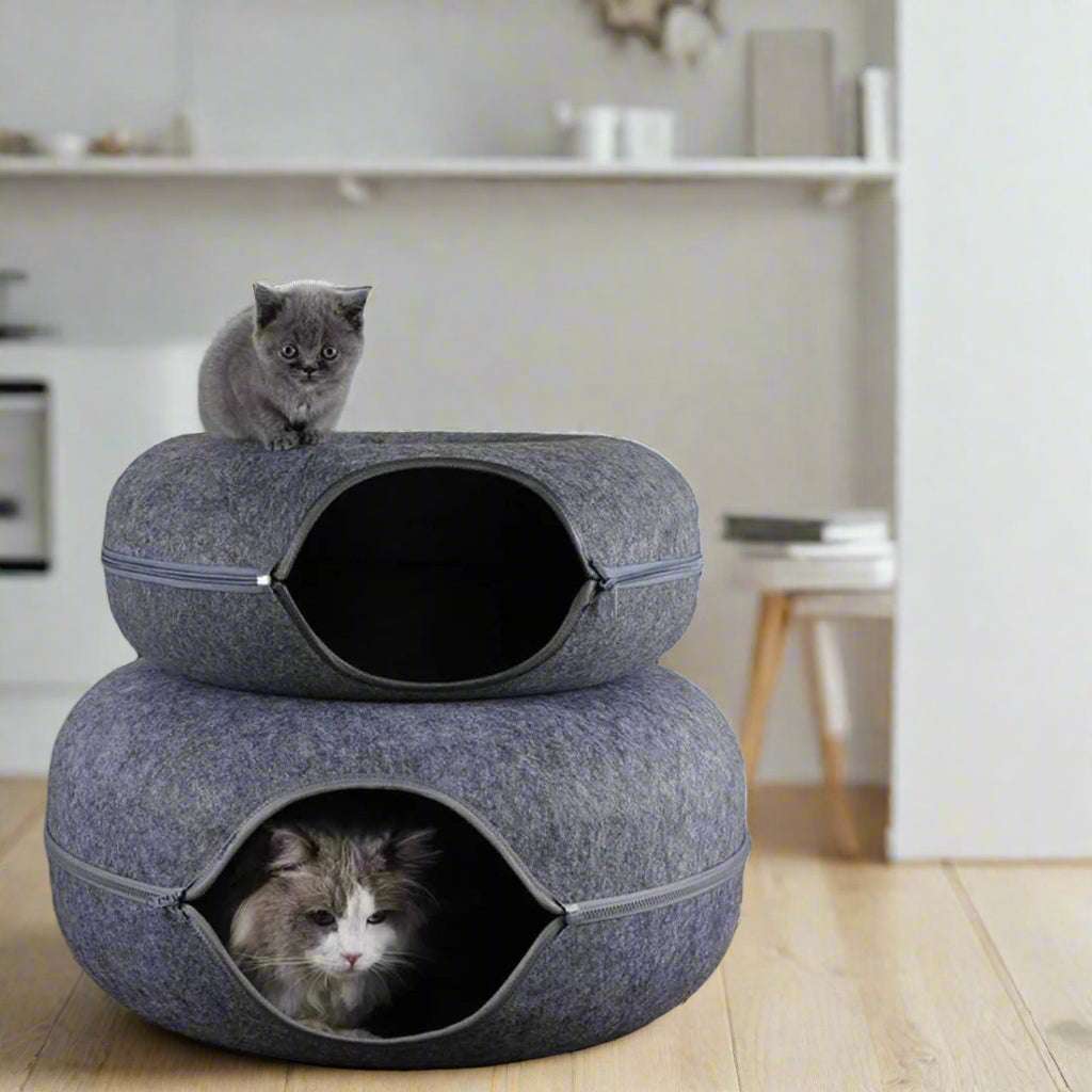 Donut Tunnel Cat Bed