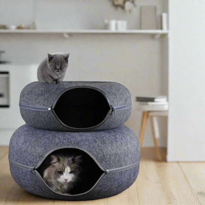 Donut Tunnel Cat Bed