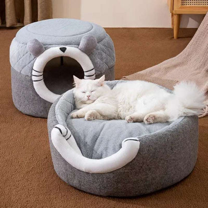 Enclosed Winter Cat Bed