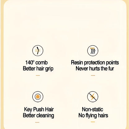 Pet Brush One Button Cleaning Brush Magic Beauty Cat Hair