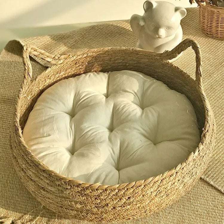 Handwoven Rattan Cat Nest