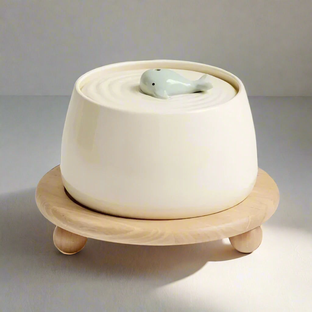 Ceramic Cat Water Fountain